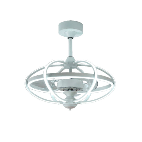 Ventilador de techo 63cm 40W Bastilipo Miami 0586 Luz Motor DC Mando Blanco