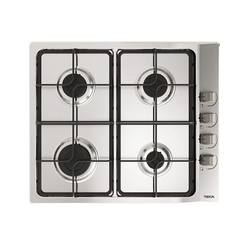Encimera de Gas 4 Fuegos 60cm Teka EASY E 60.3 40 Termopar Butano Inox