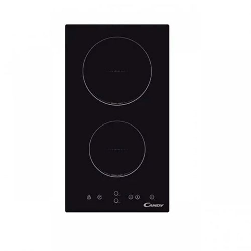 Placa Vitrocerámica 2 Zonas 29CM Candy CDH 30 1Z-20CM Negra