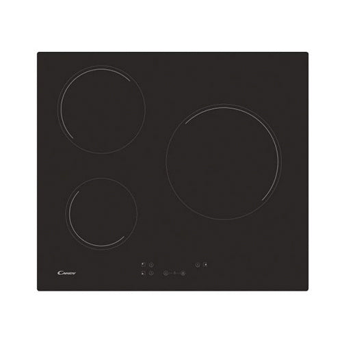 Vitrocerámica 60cm 3 Zonas Candy CH63CC/4U2 Cocción Timeless 1 Zona de 25cm