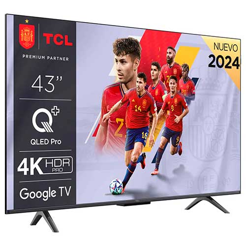 Televisor QLED 43" 4K TCL 43C655 Smart TV Google TV Clase F