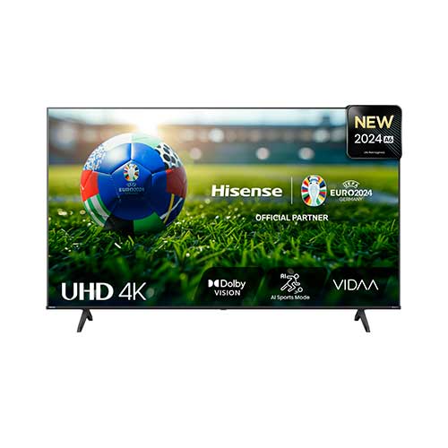 Televisor LED 50" 4K Hisense 50A6N Vidaa Smart TV Negra Clase E