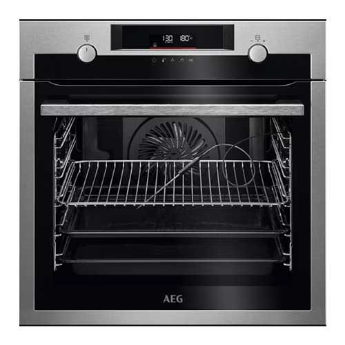 Horno Multifunción 60cm 71L AEG BPE546360M Serie 7000 Pirolítico SenseCook con Sonda térmica Inox A+