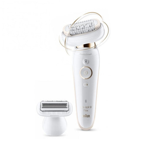 Depiladora Braun Silk-épil 9 9002 Flex 3D Inalámbrica Wet & Dry Blaco/Dorado