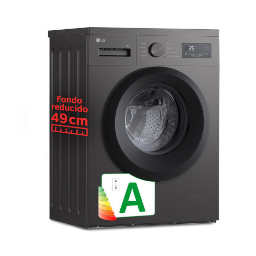 Lavadora 9kg 1400rpm LG F4A1009NDK Inox Clase A