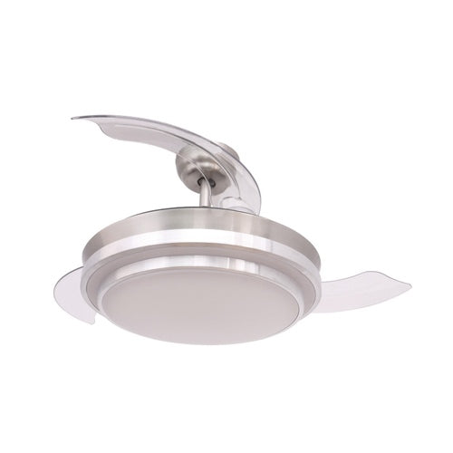Ventilador de Techo Aspas Retraibles FM FMVTSENZAPLUS Motor DC Inox