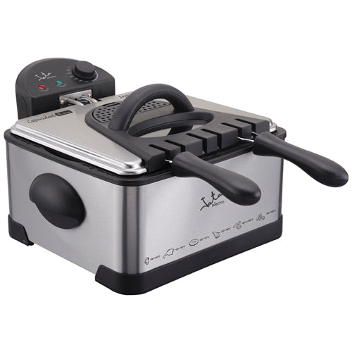 Freidora 4 Litros Jata FR700 acero inoxidable 3 cestos