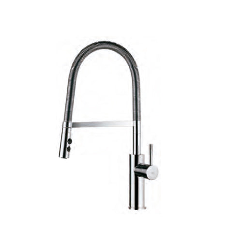 Grifo de cocina monomando extraíble Imex Torino latón cromado