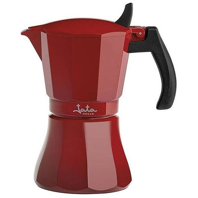Cafetera 6tazas Jata HCAF2006 roja apta todo tipo cocinas