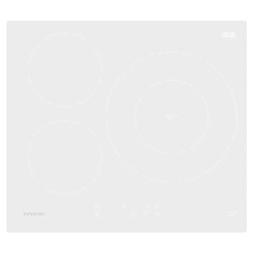 Inducción 3 Zonas 60cm Infiniton IND3WH8G32 1 Zona 32cm Blanca