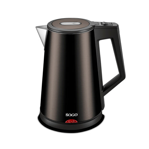Hervidor de agua 1.7L 1830W Sogo KETSS7705 Negro
