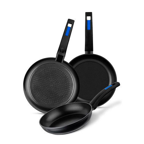 Set sartenes 3 Piezas 18-22-26 cm Monix Martín Berasategui M811200 Aluminio Forjado Libre de PFOA