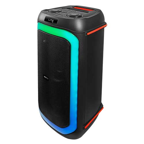 Altavoces Karaoke 90W Infiniton PARTYEQ09 Micro FM Control Remoto Negro