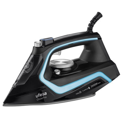 Plancha vapor 2600W 180GR Ufesa PV2600 Glide Pro Negra
