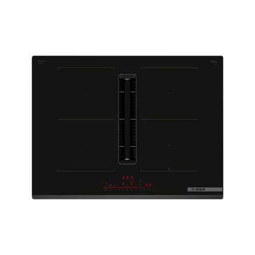 Inducción con Campana Integrada 4 Zonas 70cm Bosch PVQ731H26E 622m3h Negro