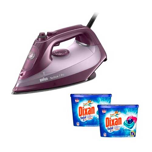 Plancha 3100W 230gr Braun SI7181VI TexStyle 7 Pro Suela 3D+ DIXAN