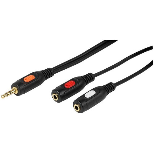 Cable de Audio Divisor Vicanco Minijack Macho a 2 Minijack Hembra 0,2M