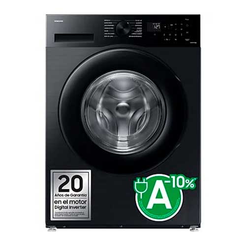 Lavadora 11kg 1400rpm Samsung TQ98QN90DATXXC AI EcoBubble Wifi Vapor Negro Clase A