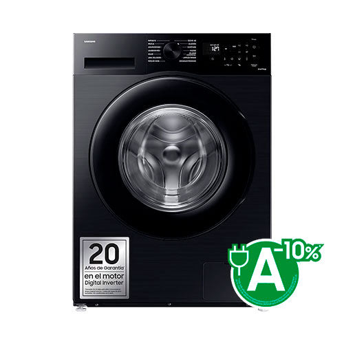 Lavadora 9kg 1400rpm Samsung WW90CGC04DABEC Negro Clase A