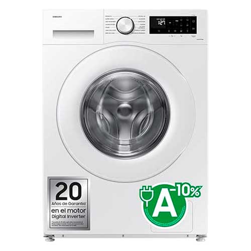 Lavadora 9kg 1400rpm Samsung WW90CGC04DTEEC Ecobubble Vapor Wifi Clase A -10%