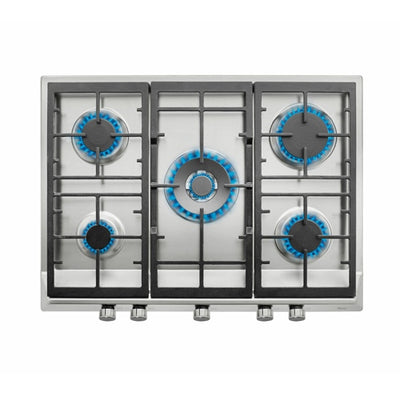 Encimera de Gas 5 Fuegos Teka EX 70.1 5G AI AL DR CI Inox