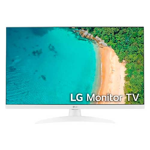 Televisor Led 27" FHD LG 27TQ615SWZ Smart TV WebOS22 Blanco Clase E