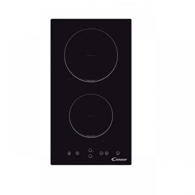 Placa Vitrocerámica 2 Zonas 29CM Candy CDH 30 1Z-20CM Negra