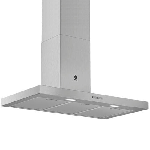 Campana 90 cm Decorativa de Pared BALAY 3BC096MX 619m3h Acero Inox B.