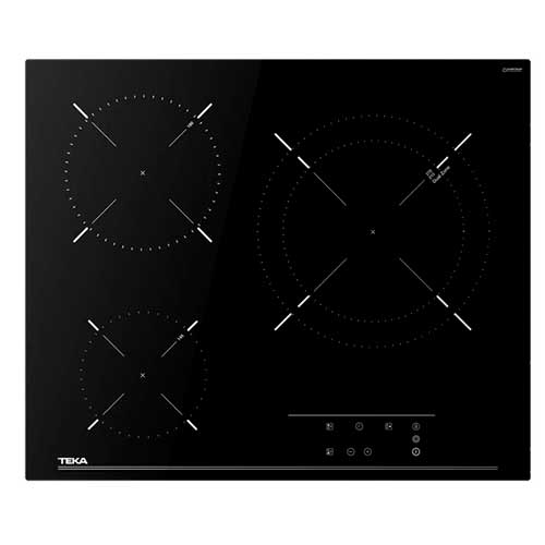 Vitrocerámica 3 Zonas 60cm Teka TB 6315 1 Zona-27cm Negro