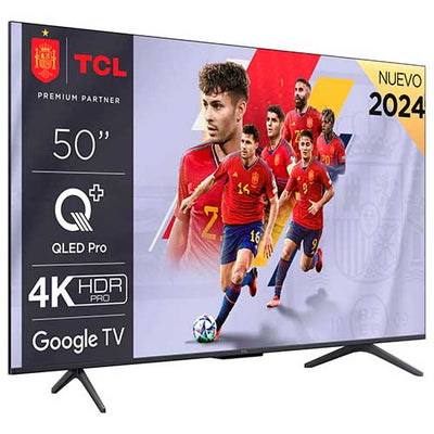 Televisor QLED 50" 4K TCL 50C655 Smart TV Google TV Clase F