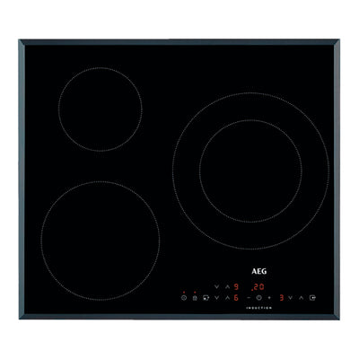 Inducción 3 zonas AEG IKB6330SFB 1-28cm