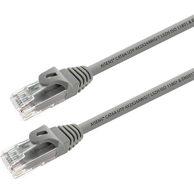 Cable de Red 10m Aisens RJ45 CAT6A Gris