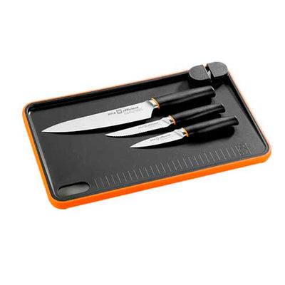 Set Tabla + 3 Cuchillos Bra A198021 Efficent