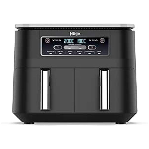 Freidora de Aire 6 en 1 7,6L 2470W Ninja AF300EU 2 Zonas Negro