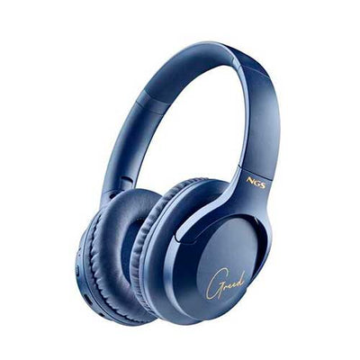 Auricualares Bluetooth 5.1 Diadema NGS Artica Greed con Micrófono Azul