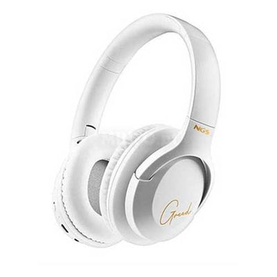 Auriculares Bluetooth 5.1 Diadema NGS Artica Greed con Micrófono Blanco
