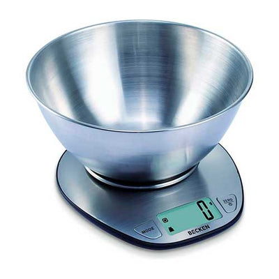 Balanza Cocina 1,8L 5KG Bol Becken BKS4478 Inox