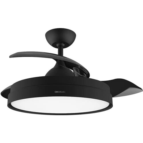 Ventilador de Techo 106CM 40W Cecotec CE05993 Energy Silence 4280 Invisible DC Aspas Retráctiles Luz Mando Negro
