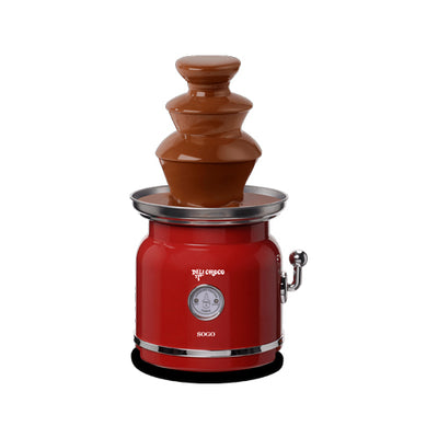 Fuente de chocolate inox 100W roja retro Sogo