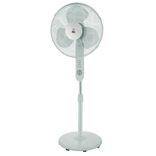 Ventilador Pie 40CM 40 W FM FMP420 Temporizador Blanco