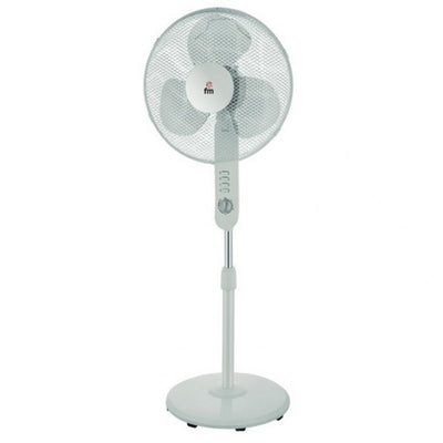 Ventilador Pie 40CM 40 W FM FMP420 Temporizador Blanco