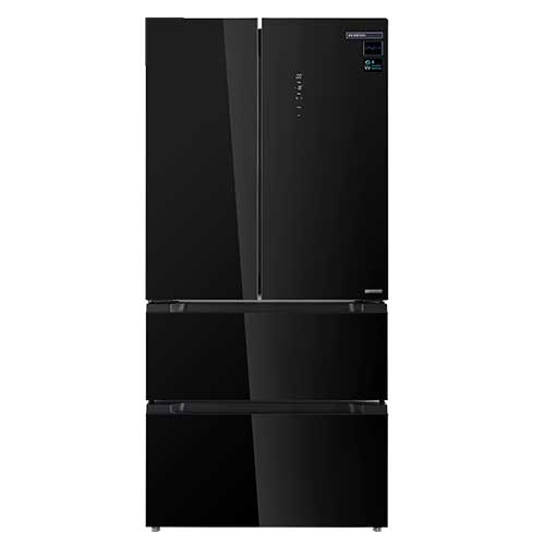Frigorífico Side BY Side 183X83,6 2 Puertas Infiniton FRD506Q83GEN Cristal Negro Clase E