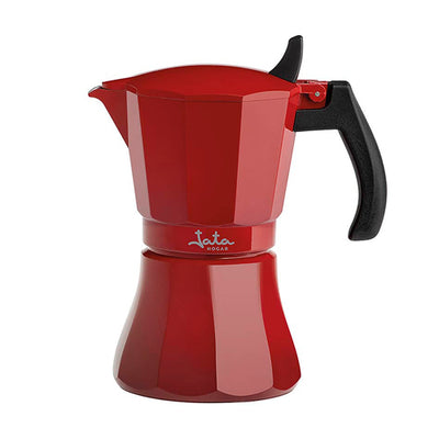 Cafetera 9 tazas Jata HCAF2009 Roja Apta Todo tipo Cocinas