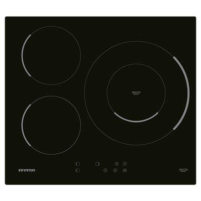 Inducción 60CM 3 Zonas Infiniton IND3BK8G32 32cm Cristal Black