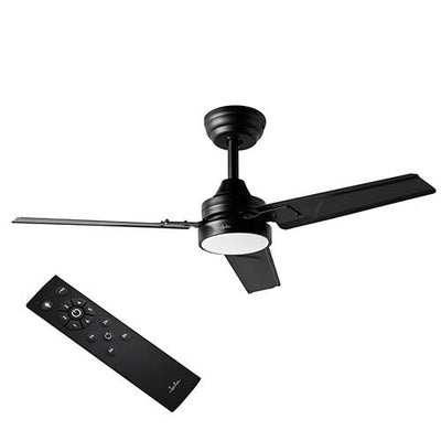 Ventilador Techo 106CM Jata JVTE4234 Motor DC Mando Luz Negro