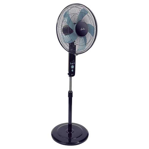 Ventilador 50W 140CM Pie Jata JVVP3145 5 Aspas Mando Negro