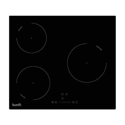 Inducción 3 Zonas60CM Kunft KIH9066 Negro