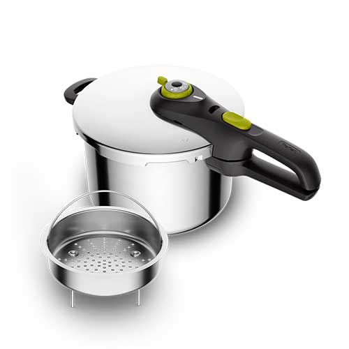 Olla A Presión 6L Tefal P25807 SECURE 5 NEO Con Cestillo Inox