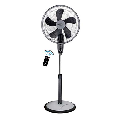 Ventilador de Pie, sobre mesa y pared 3 en 1 40cm 55W Orbegozo SF0246 Con mando Negro