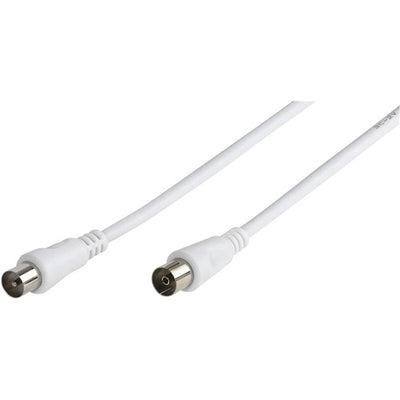 Cable de Antena TV 15 metros 75db Vivanco VV43905 Blanco